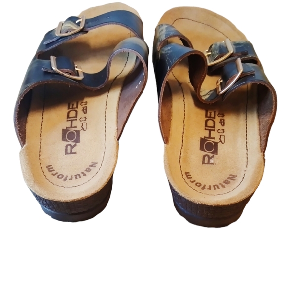 Rohde Naturform Laced Open Toe Brown Sandal Ladies EUR 37 - Made in Portugal - Picture 2 of 8